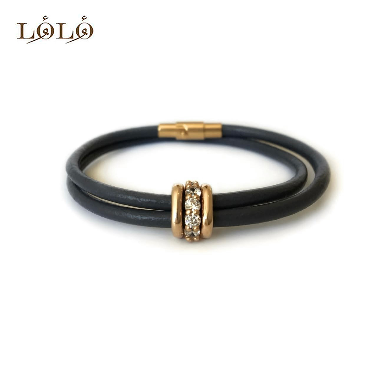 دستبند طلا سه حلقه